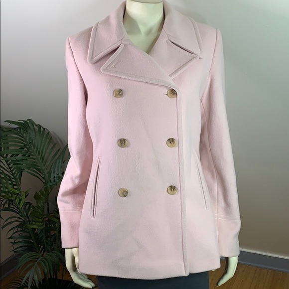 Calvin Klein Jackets & Blazers - Calvin Klein Wool Cashmere Light Pink Peacoat 8